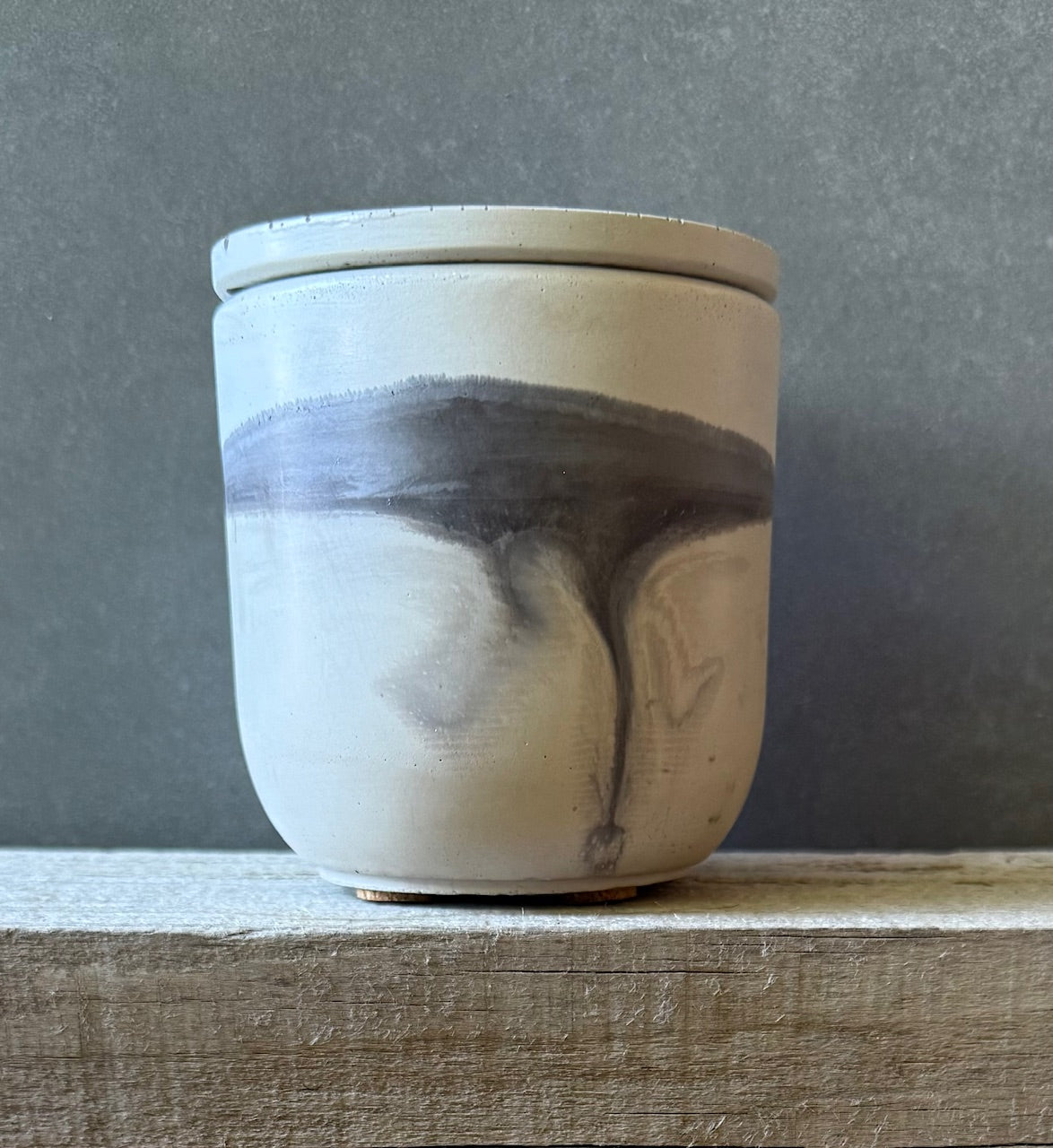 white and weathered steel concrete, #2509