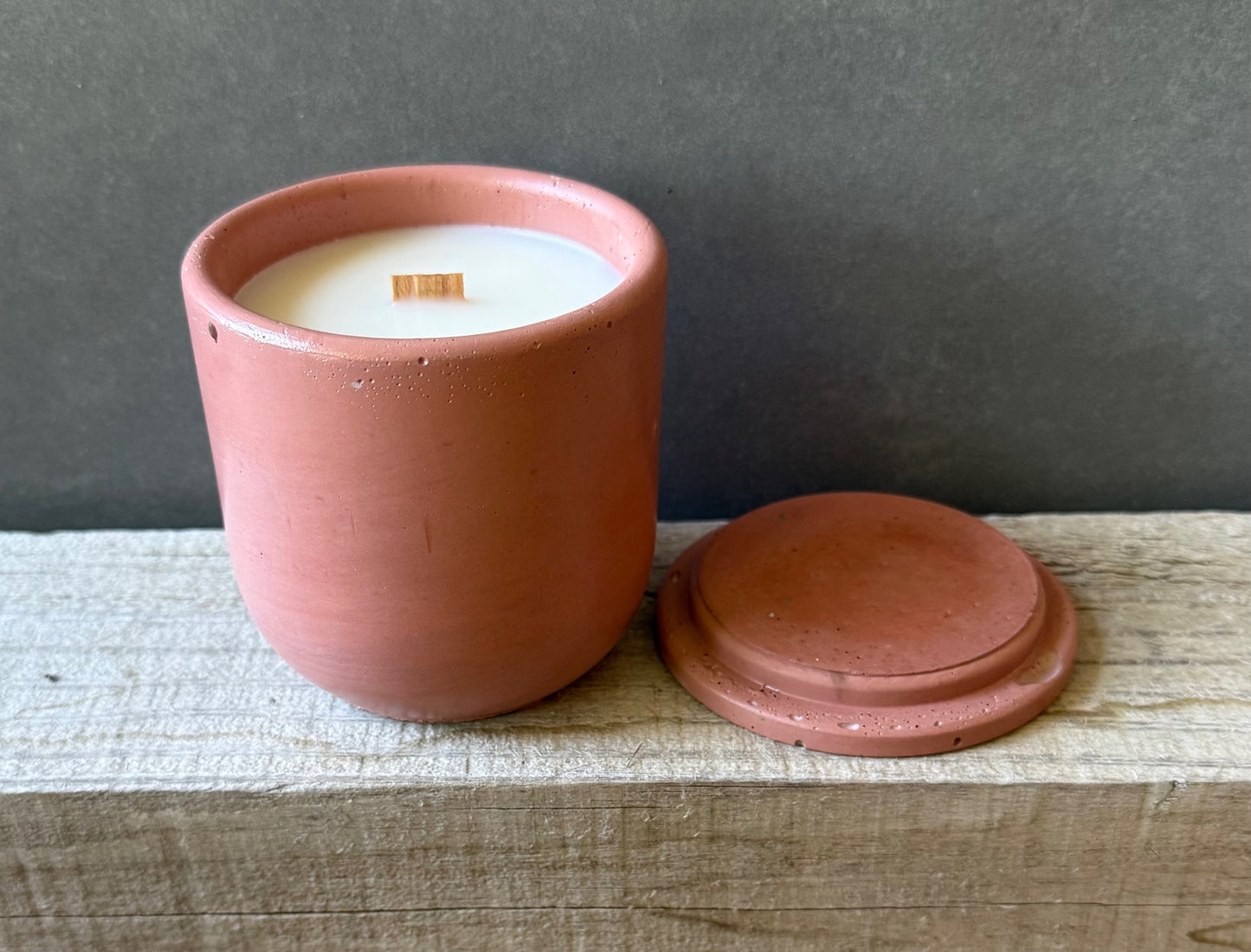 coral terracotta concrete, #2501