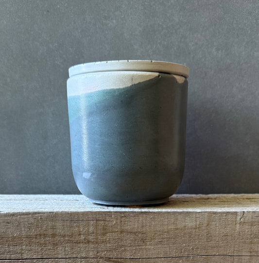 off white and dark teal concrete, #2502