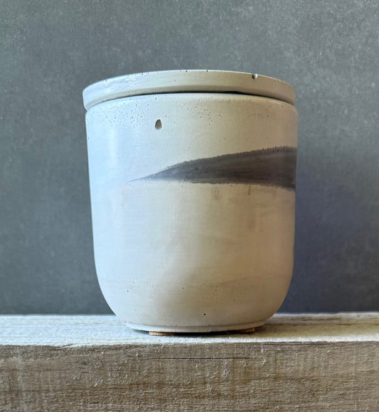 white and weathered steel concrete, #2509