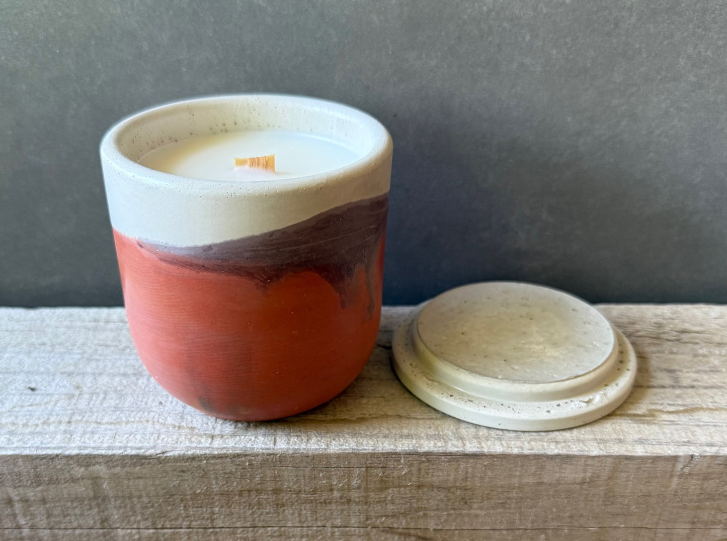 white, coral, and raspberry concrete, #2511